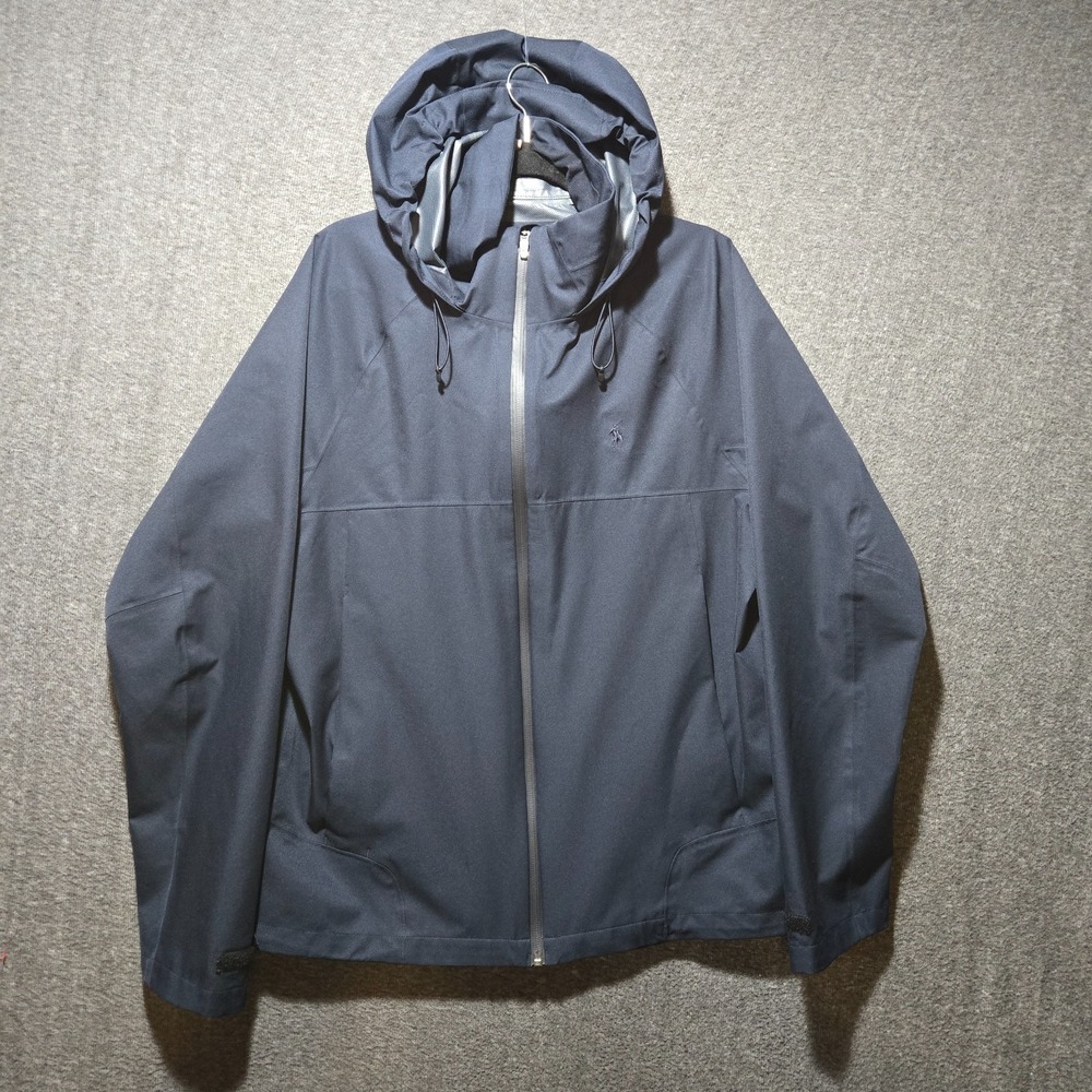Polo Ralph Lauren‎ Performance Navy Blue Hooded Jacket Mens L Waterproof Rain